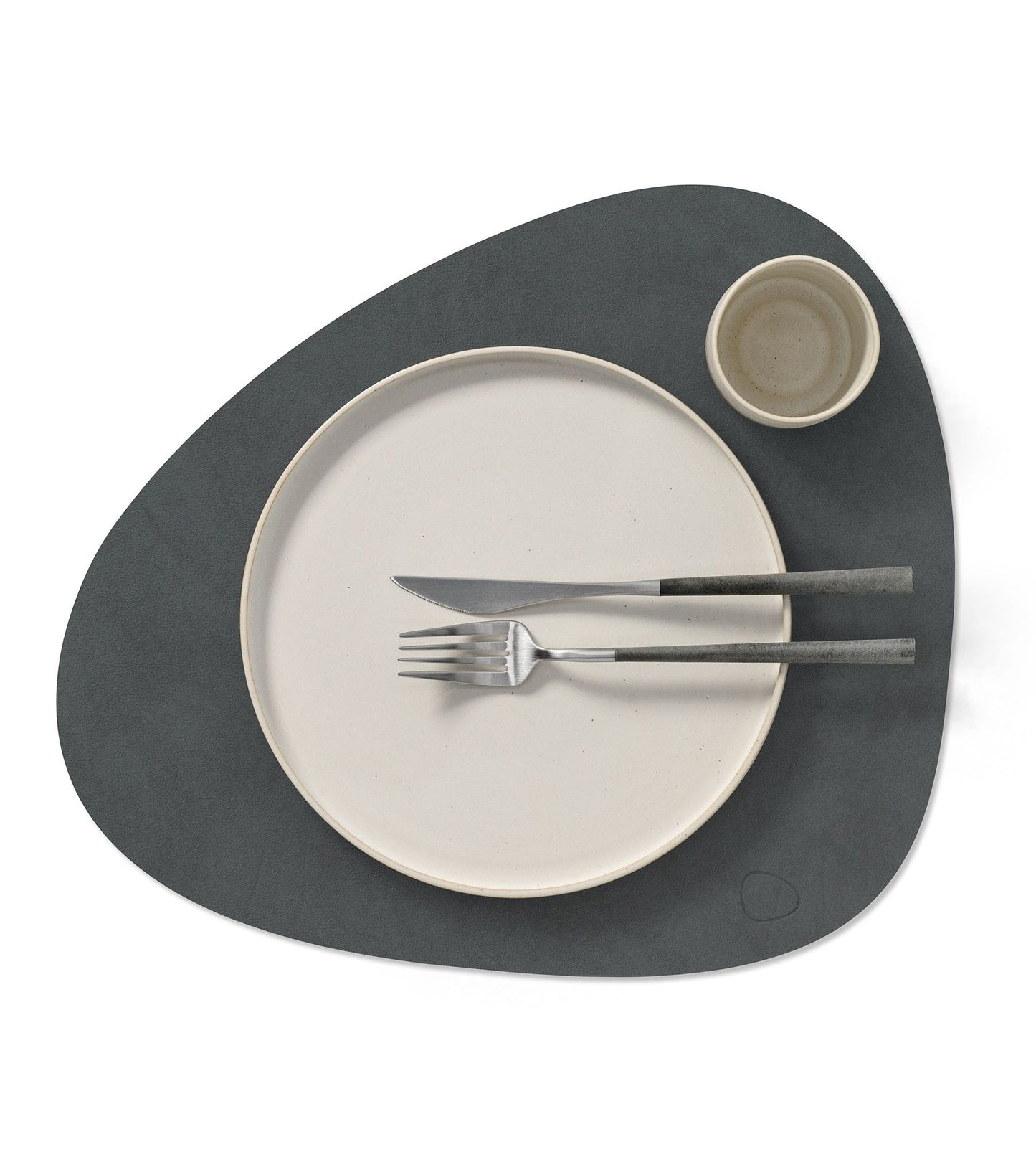 LINDDNA Bordbrikke curve, anthracite