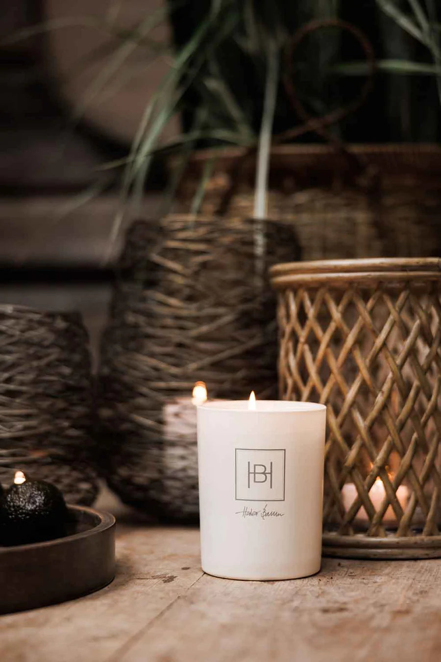 HALVOR BAKKE Duftlys hvit, Lime Blossom