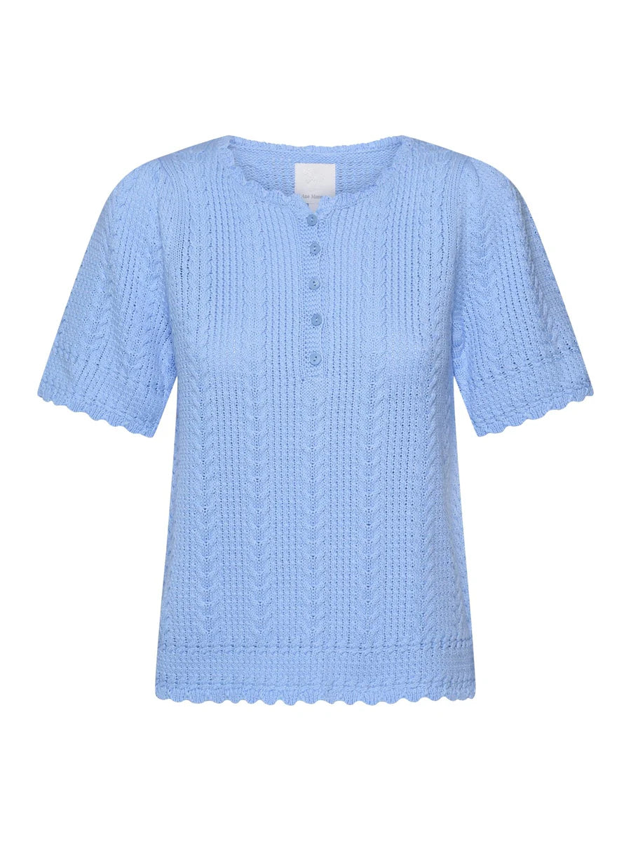 ANE MONE Esmeralda Pullover, blå