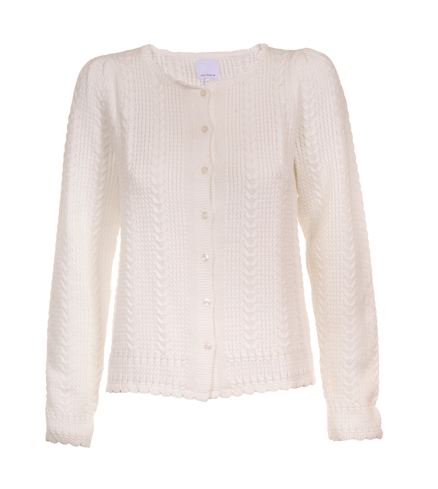 ANE MONE Luciana Cardigan, Hvit