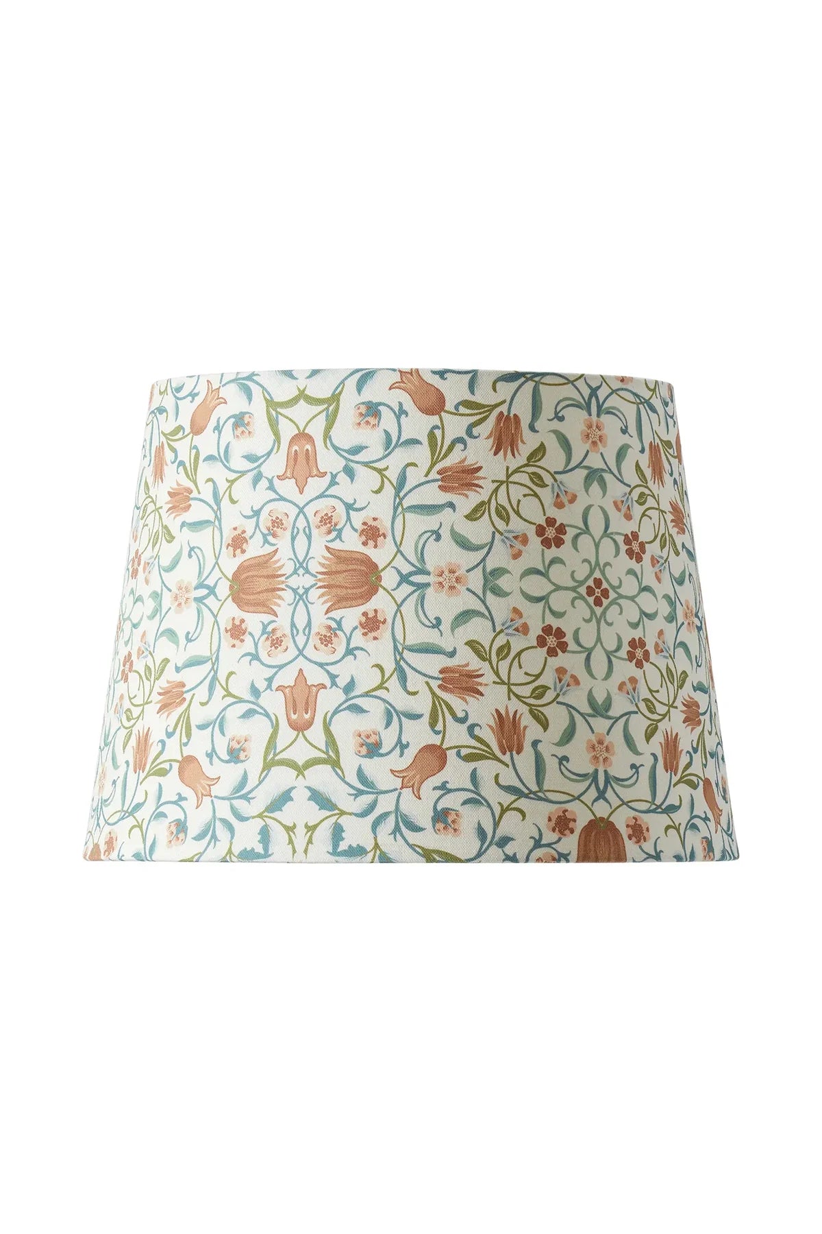 Lampeskjerm Qvist Classic Round, William Morris Holland Park, hvit, 38