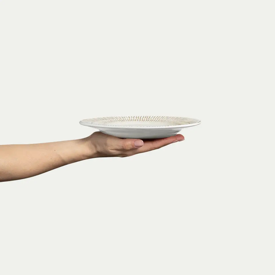 MATEUS Stripes Plate 21cm, Sand