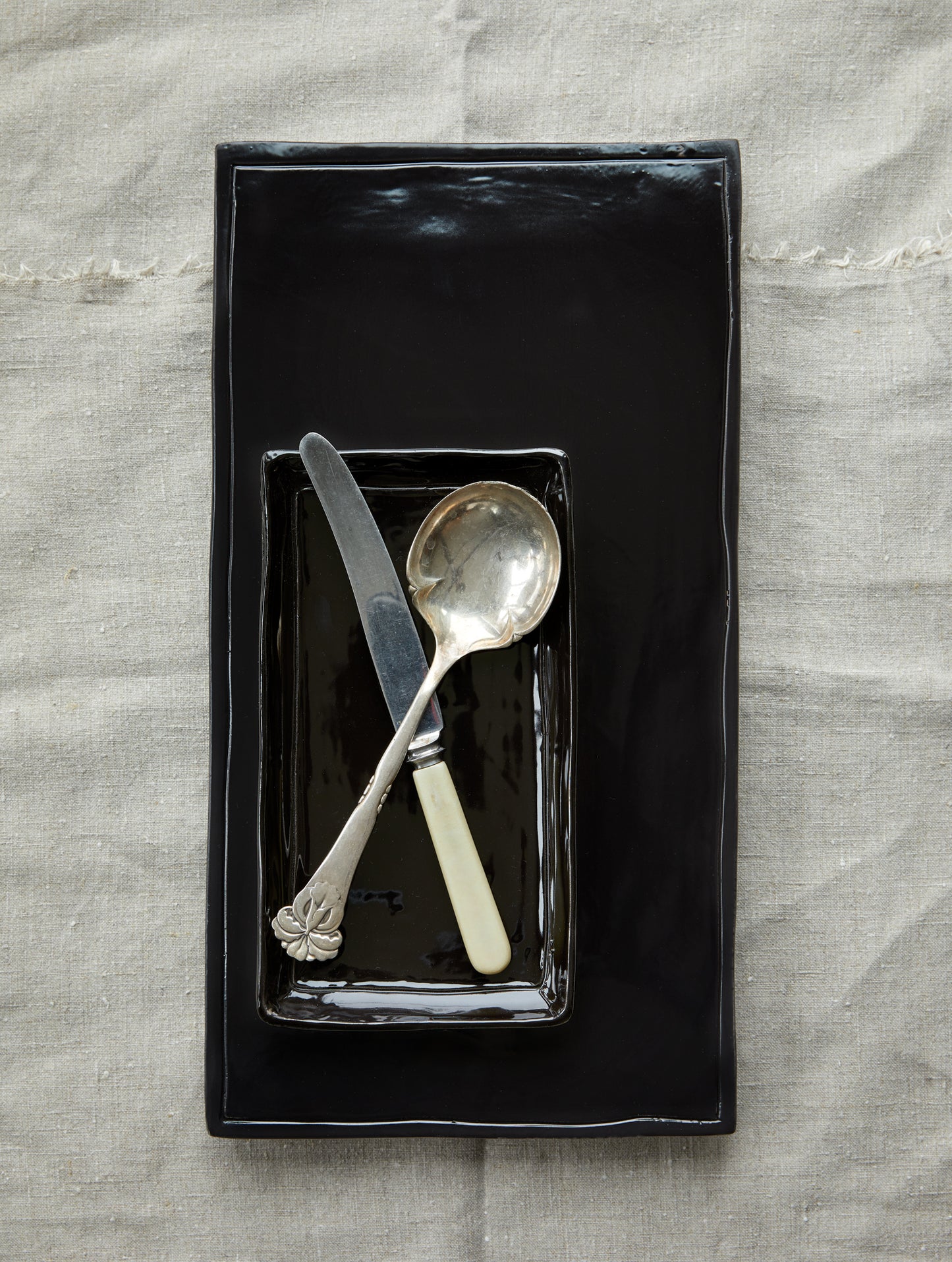 AINA SOLLIE STEEN Nella Vita antipasti plate, svart