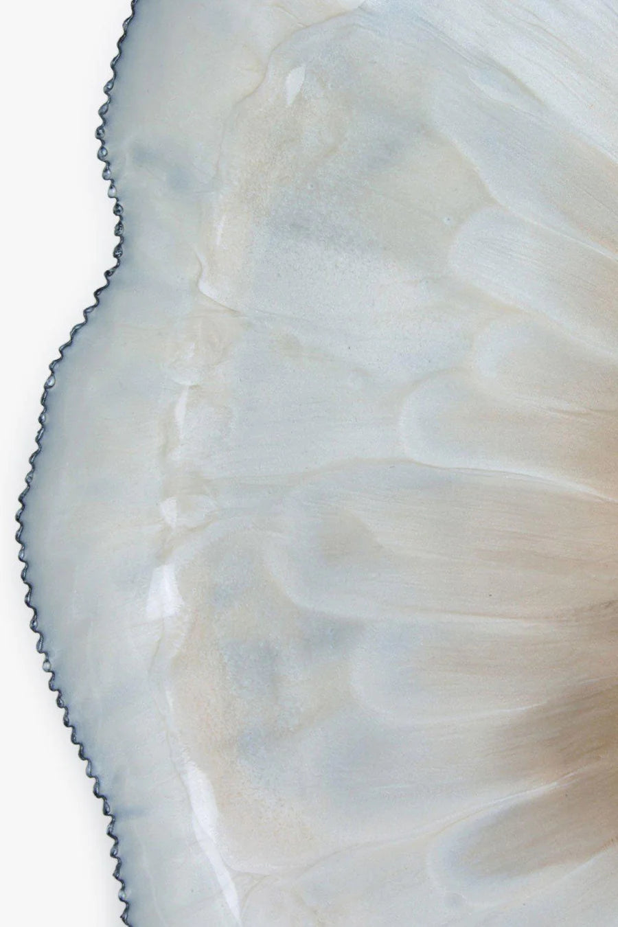 AINA SOLLIE STEEN Stort Emaljefat "Østers"