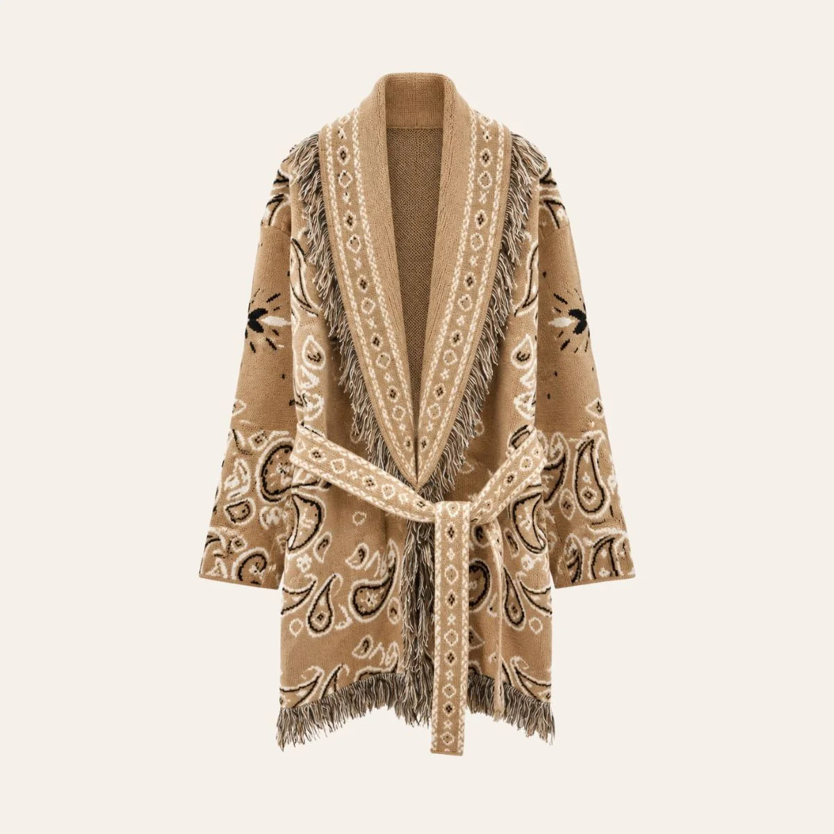 From Paris With Love Frill Cardigan, Camel