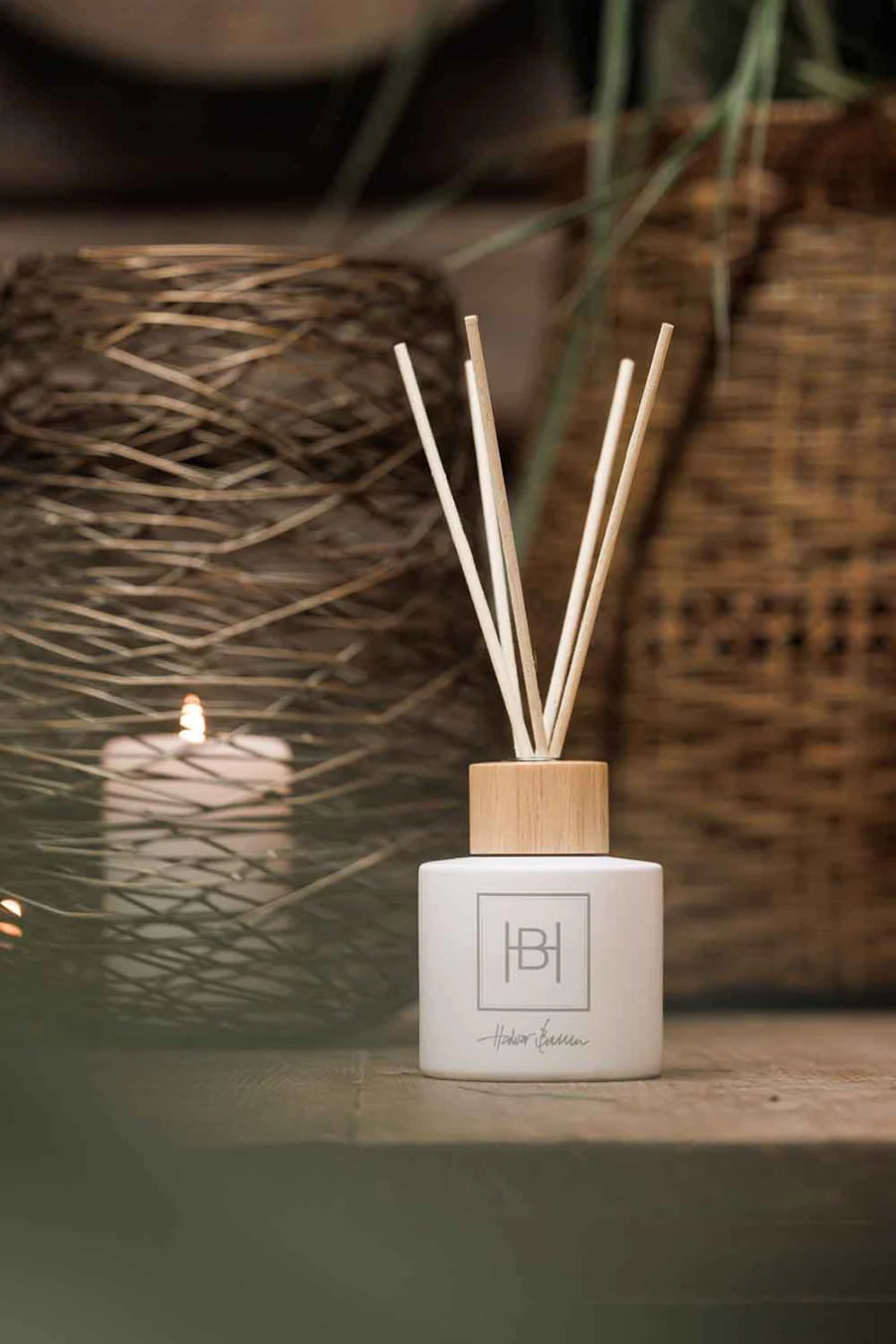 HALVOR BAKKE Duftpinner hvit, Lime Blossom
