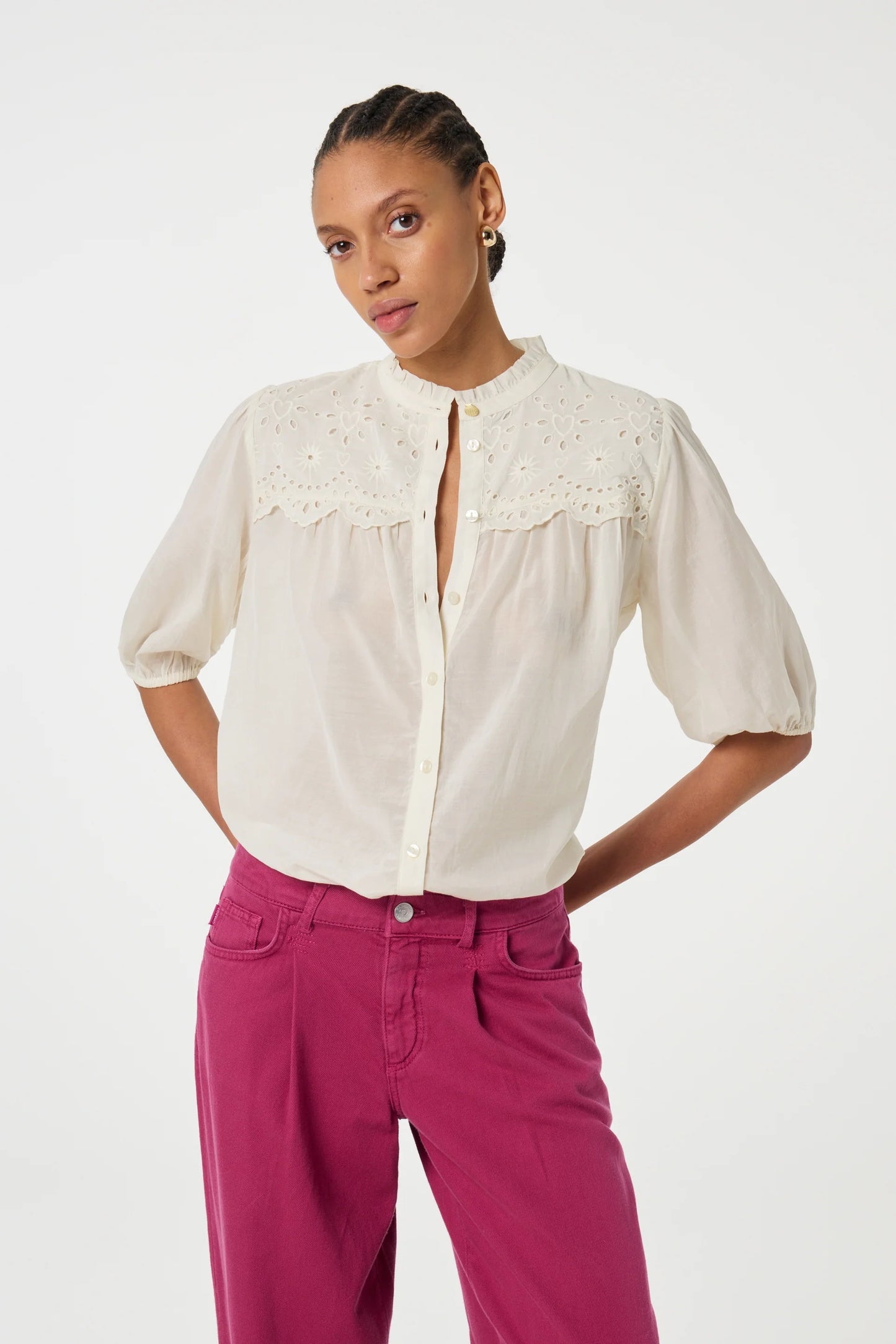 FABIENNE CHAPOT Thirsa Bluse, Cozy white