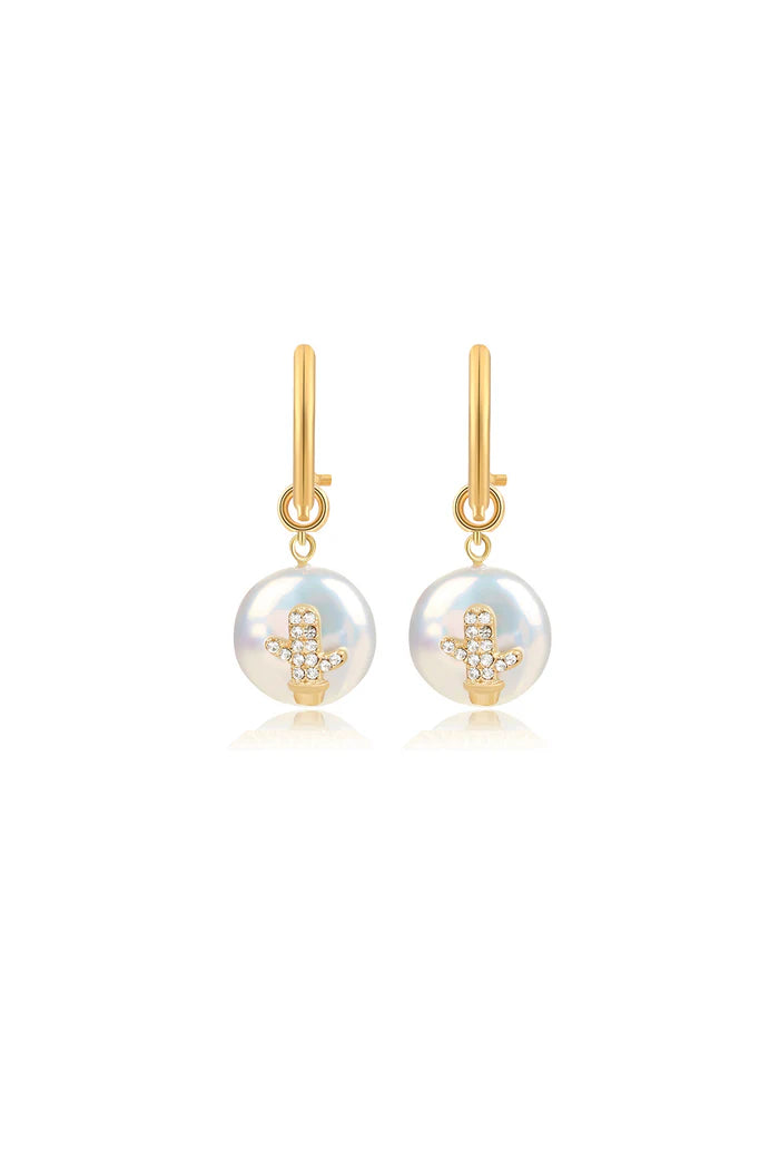 CAMILLA ØHRLING Cactus hoop Earrings