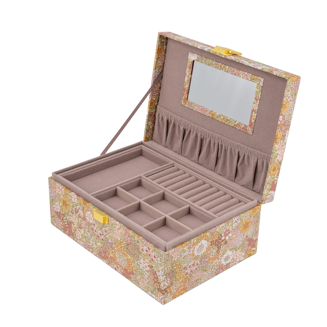 BON DEP Jewelry box square mw Liberty Katie and Millie Green