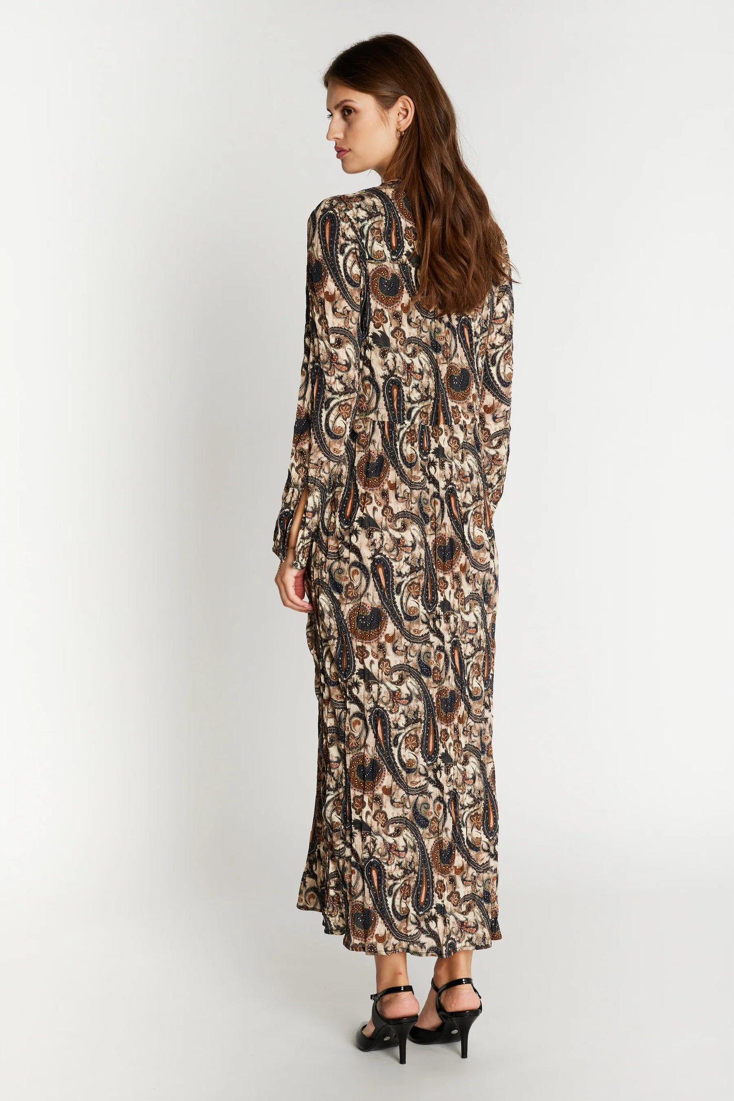 Heartmade Hornsea dres, Earthy Paisley print