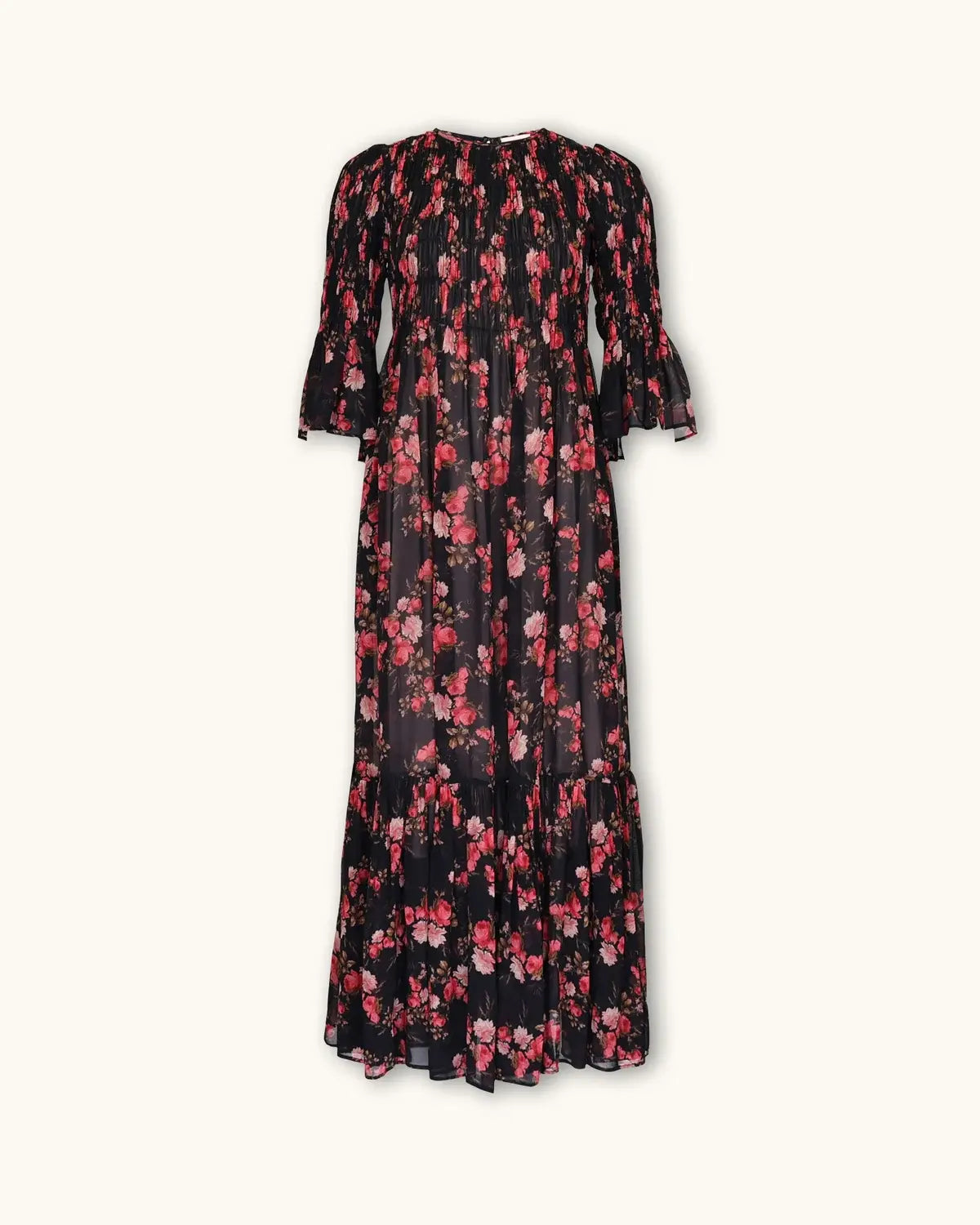 btTimo Georgette Smocking Dress