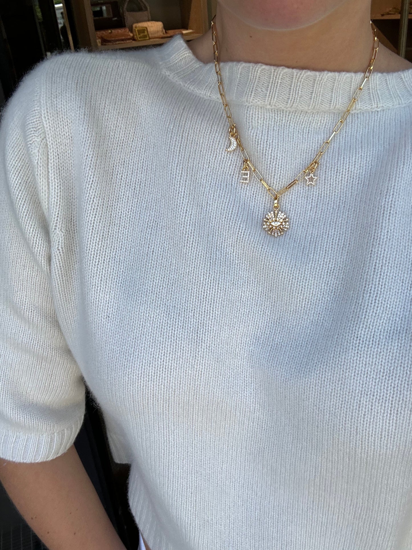 EMILIA Thick chain necklace 45cm