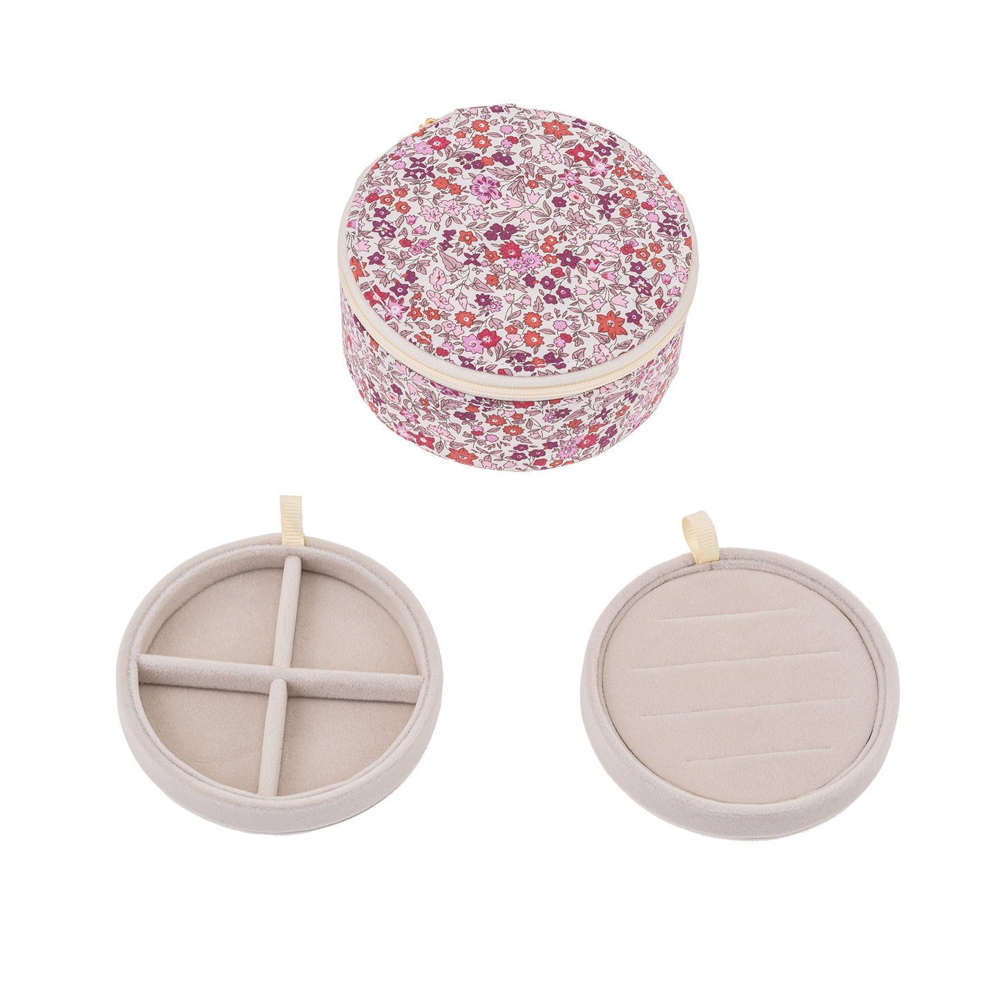BON DEP Jewelry box round mw Liberty Ava Pink