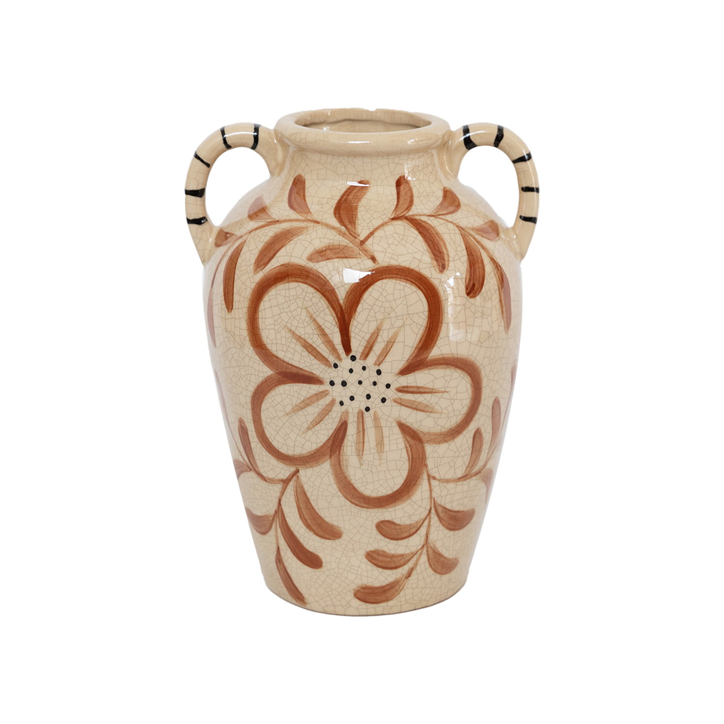 Lucia brown vase GM L18 W16.5 H25.5cm