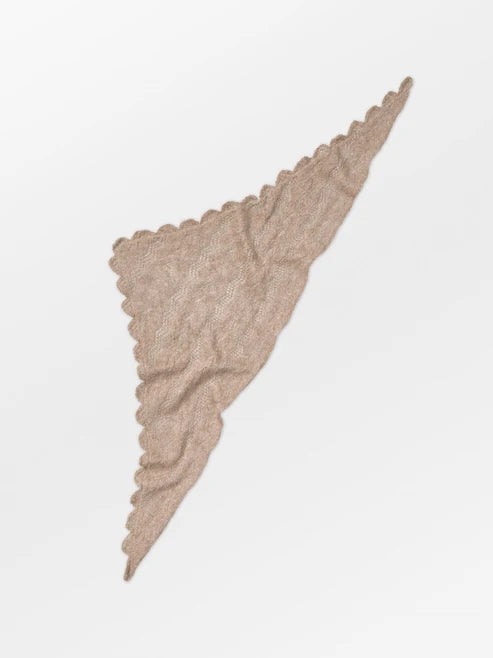 Opany Triangle Scarf, Melange brown