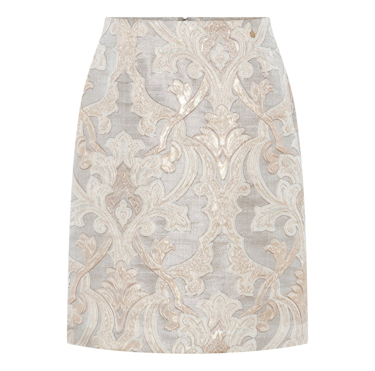 Micha Golden Brocade – skjørt Rose Gold
