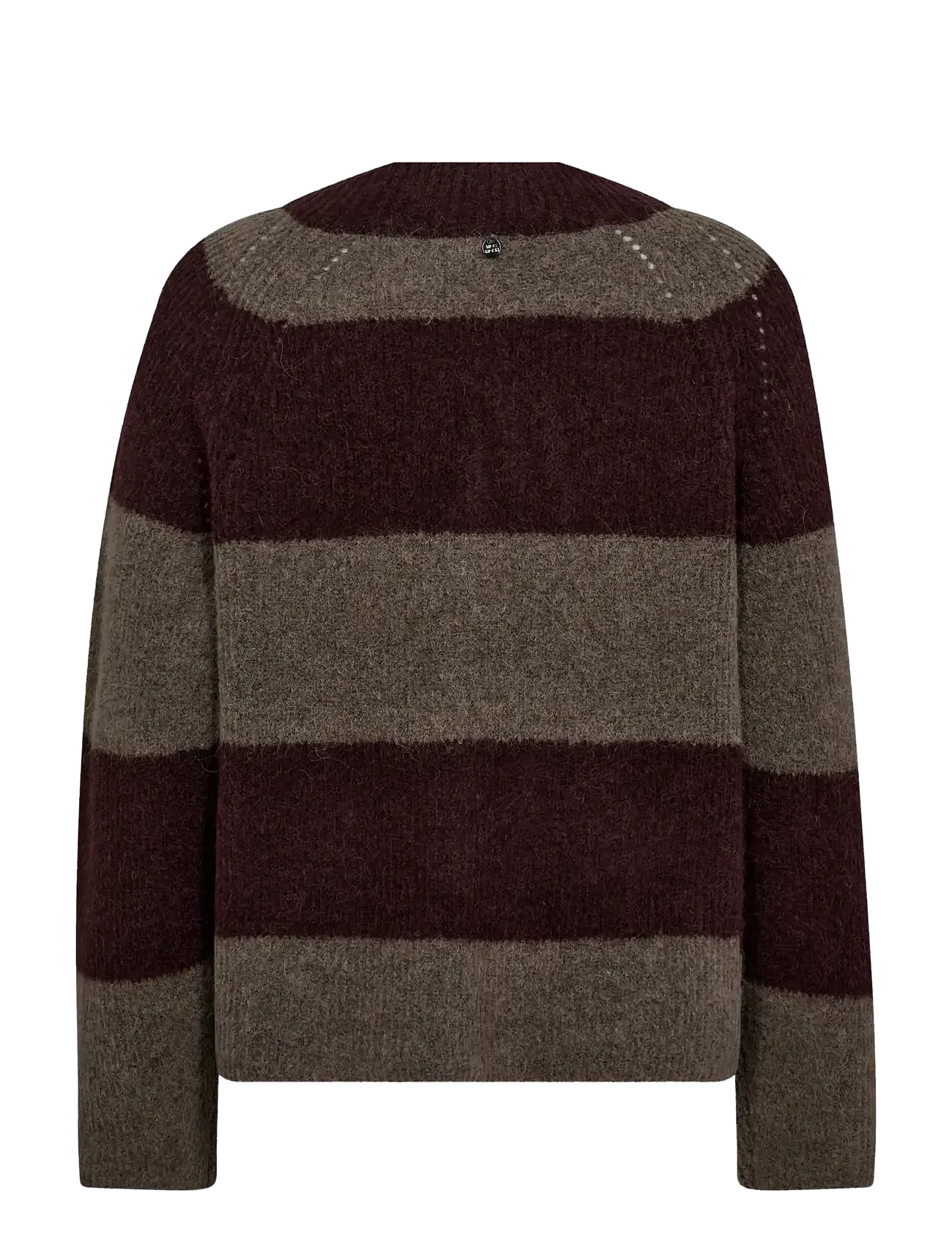 MOS MOSH Taci Stripe LS V-neck Knit