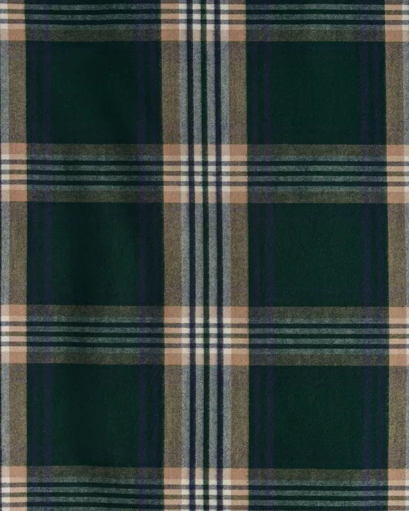 GANT Holiday Flannel Single Duvet 140x200, Tartan green