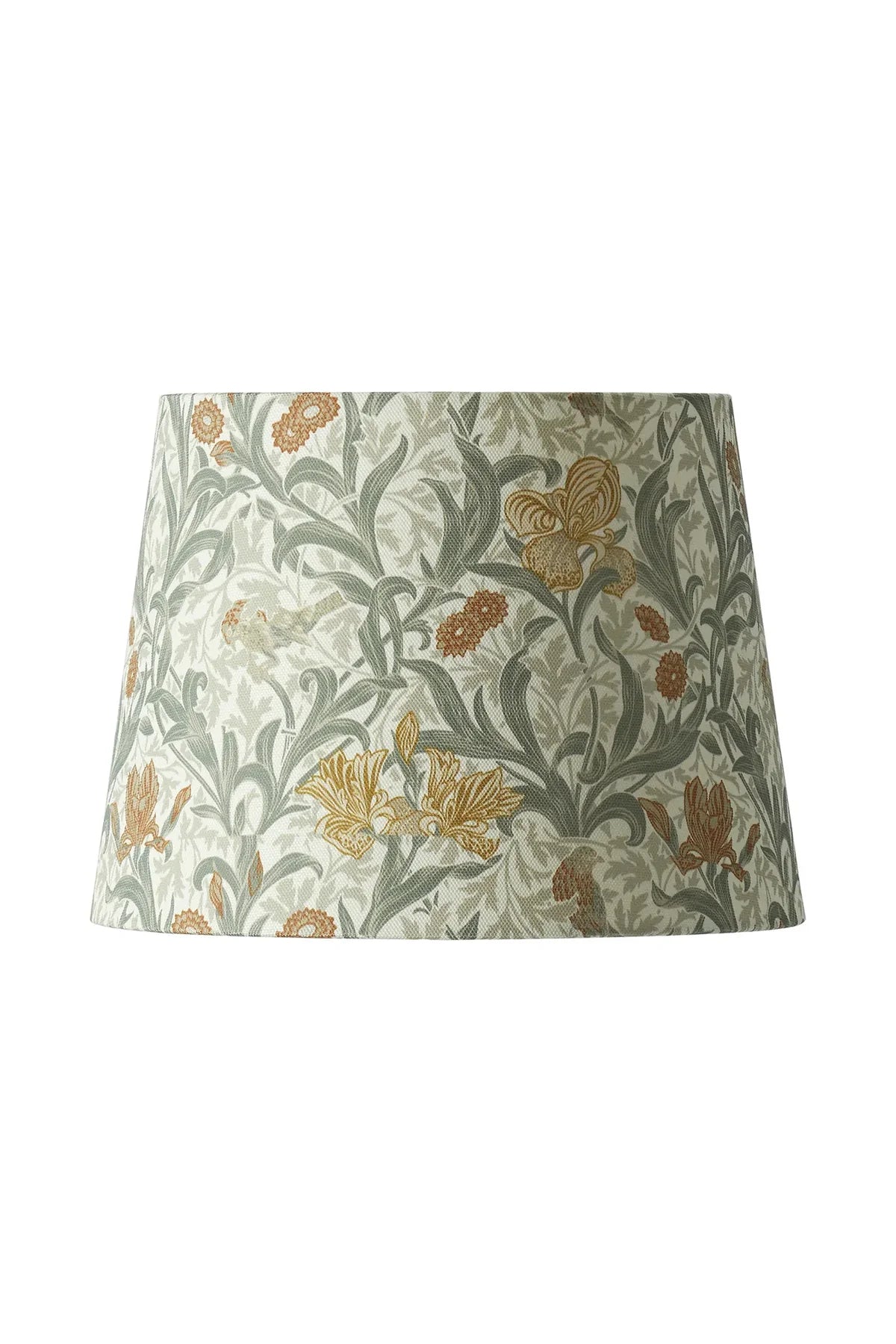 Lampeskjerm Qvist Classic Round, William Morris Iris, beige, 38 cm