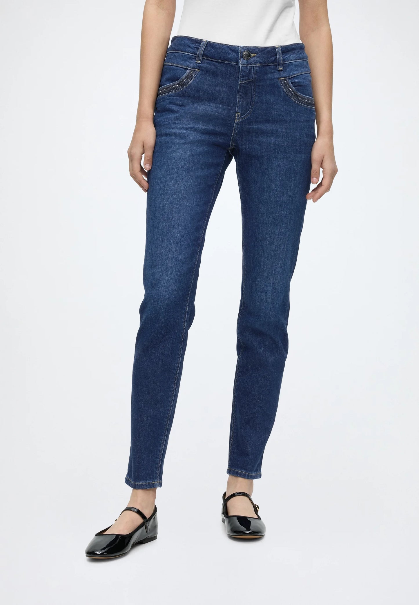 Mos Mosh Naomi Bran Jeans, Dark Blue