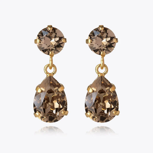 CAROLINE SVEDBOM Mini Drop earrings gold, Greige