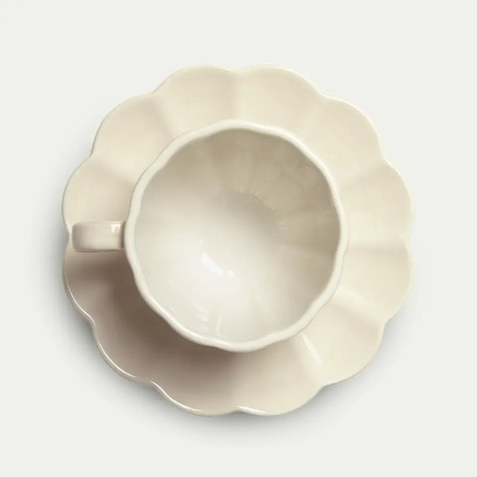 MATEUS Oyster Cup & Saucer 25cl Sand