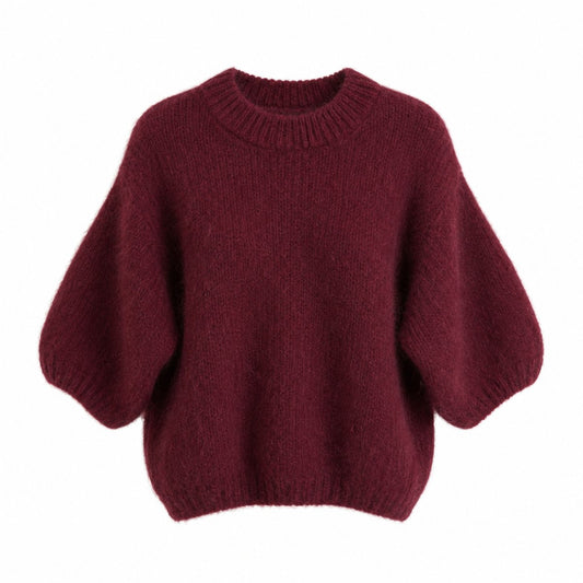 From Paris With Love, Mohair Kid T-shirt - Bordeux