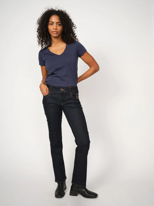 Mos Mosh Carla Naomi Deluxe Jeans, Dark Blue