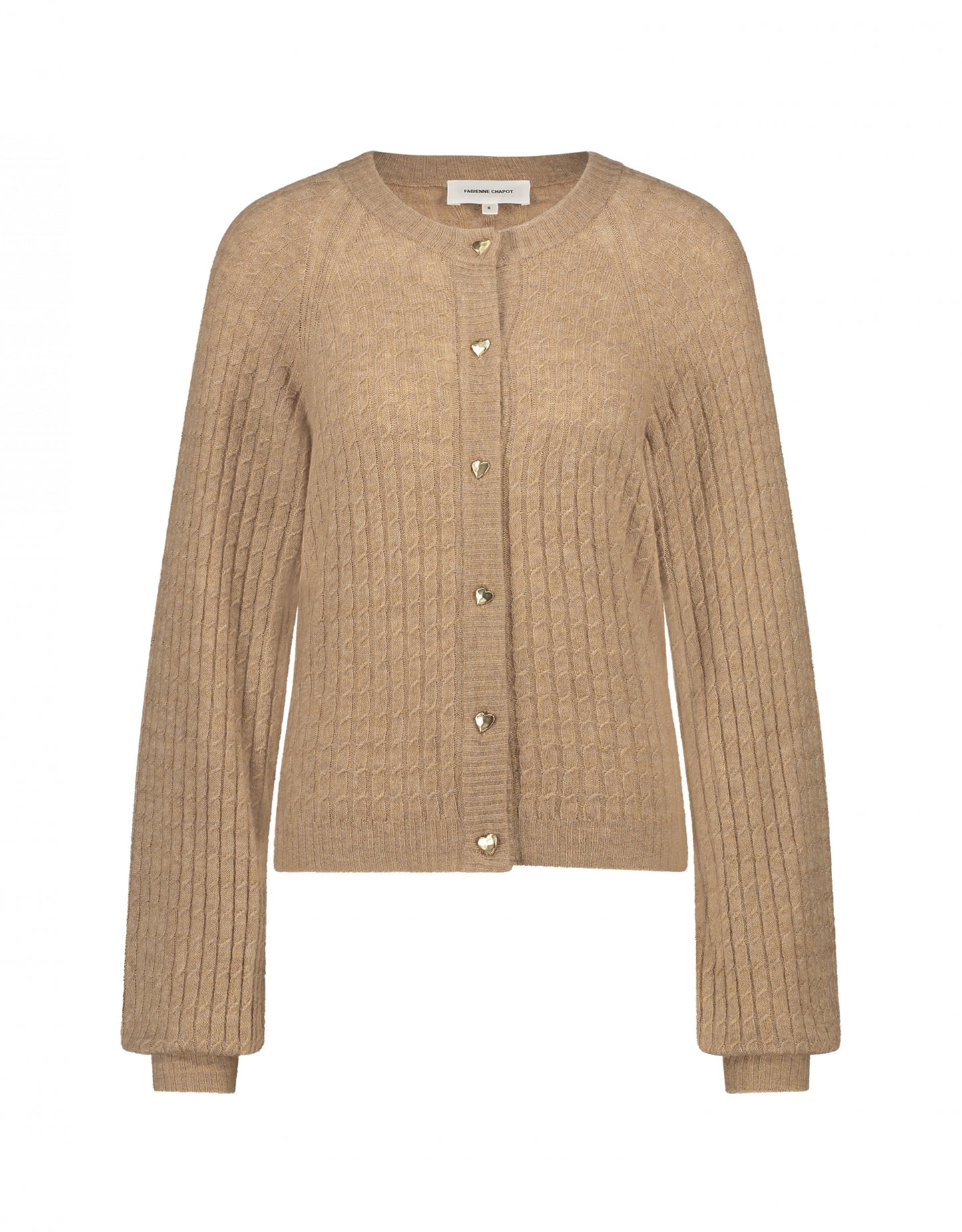 FABIENNE CHAPOT Charlotta Cardigan, Camel Club Melange