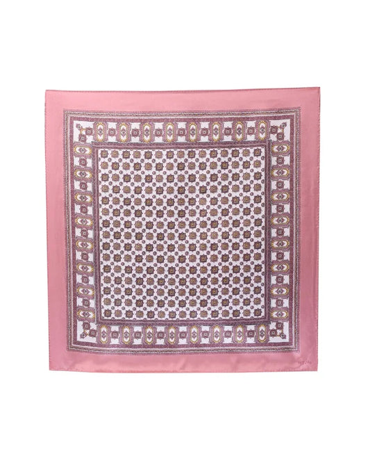 BY TIMO Silk Scarf 60x60, Blush Paisley