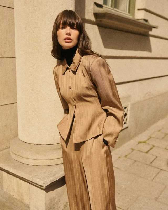 BY TIMO Tailored Blazer, Camel