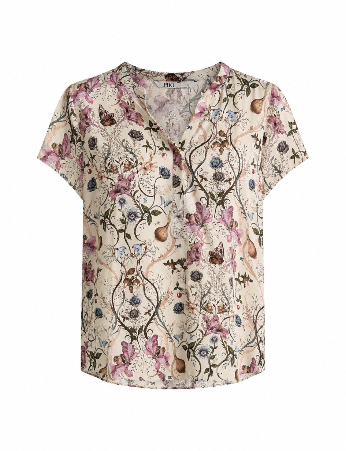 PBO Blaine silk top, Champagne