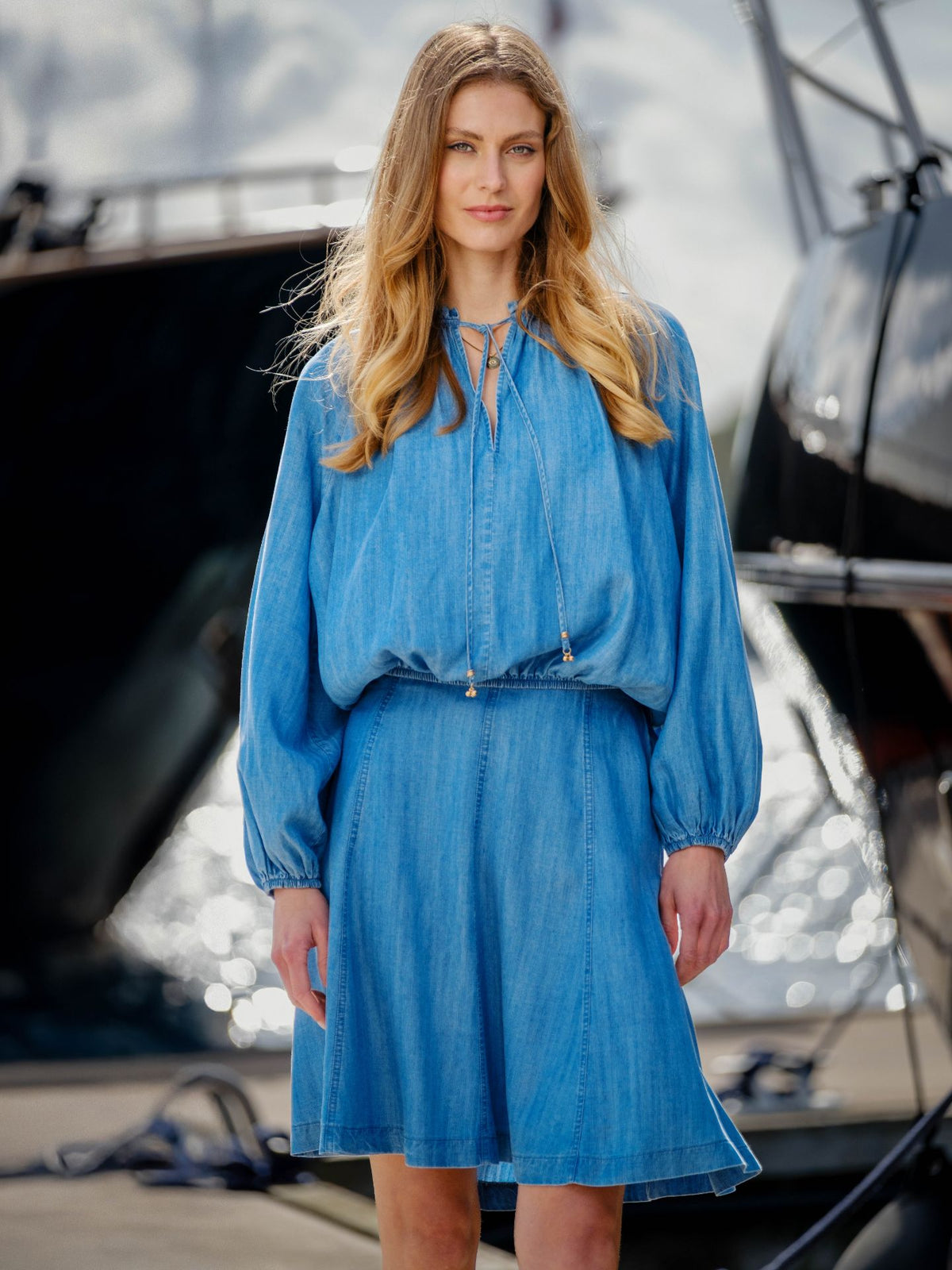 ANE MONE Amina skjørt, denim