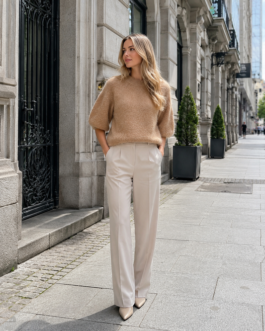 From Paris With Love Mohair T-shirt - Camel