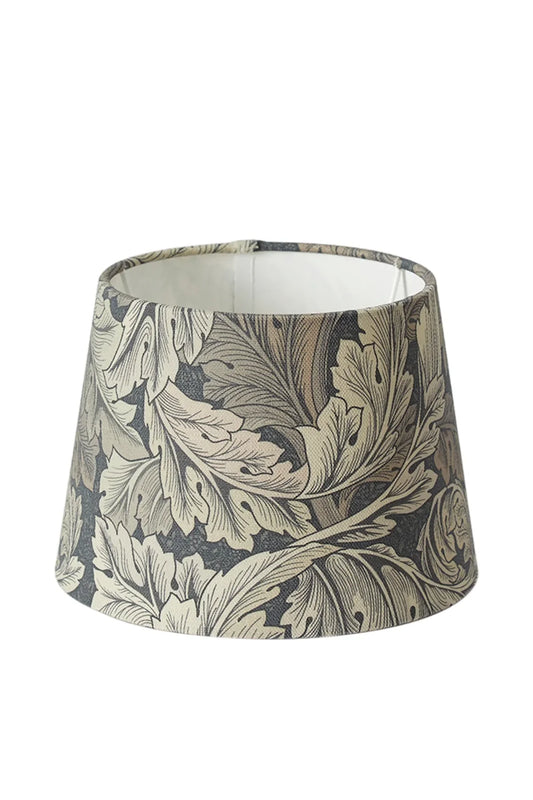 Lampeskjerm , William Morris Acanthus grey, 18 cm