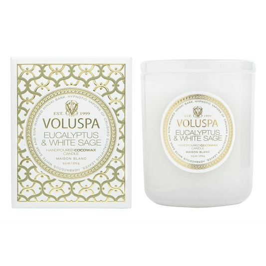 Classic Boxed Candle, Eucalyptus & White Sage