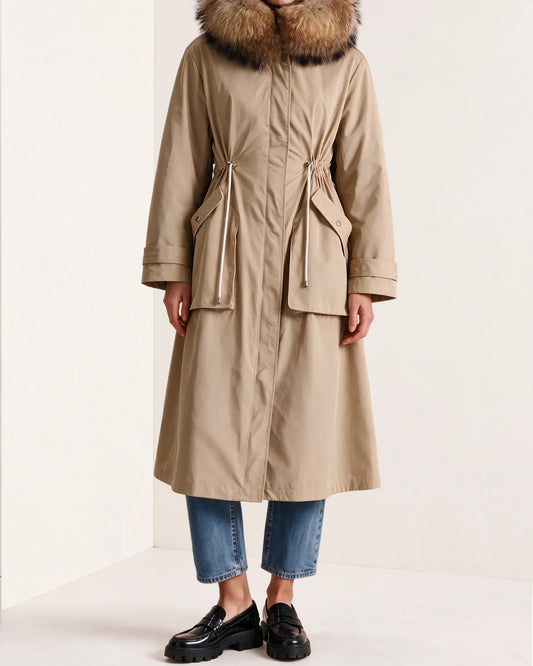 By Timo Padded Maxi Parka, camel