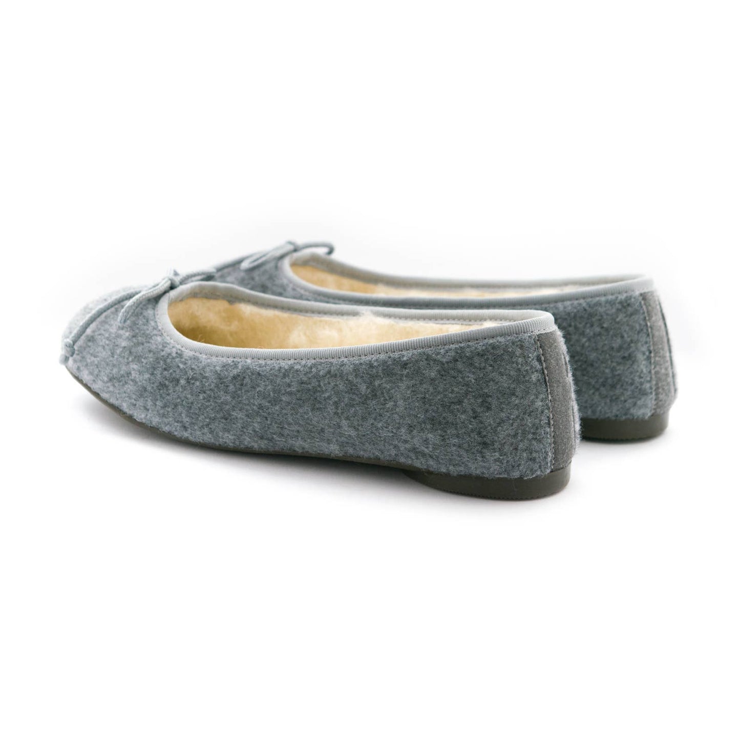 Gray ballerina sneakers for home