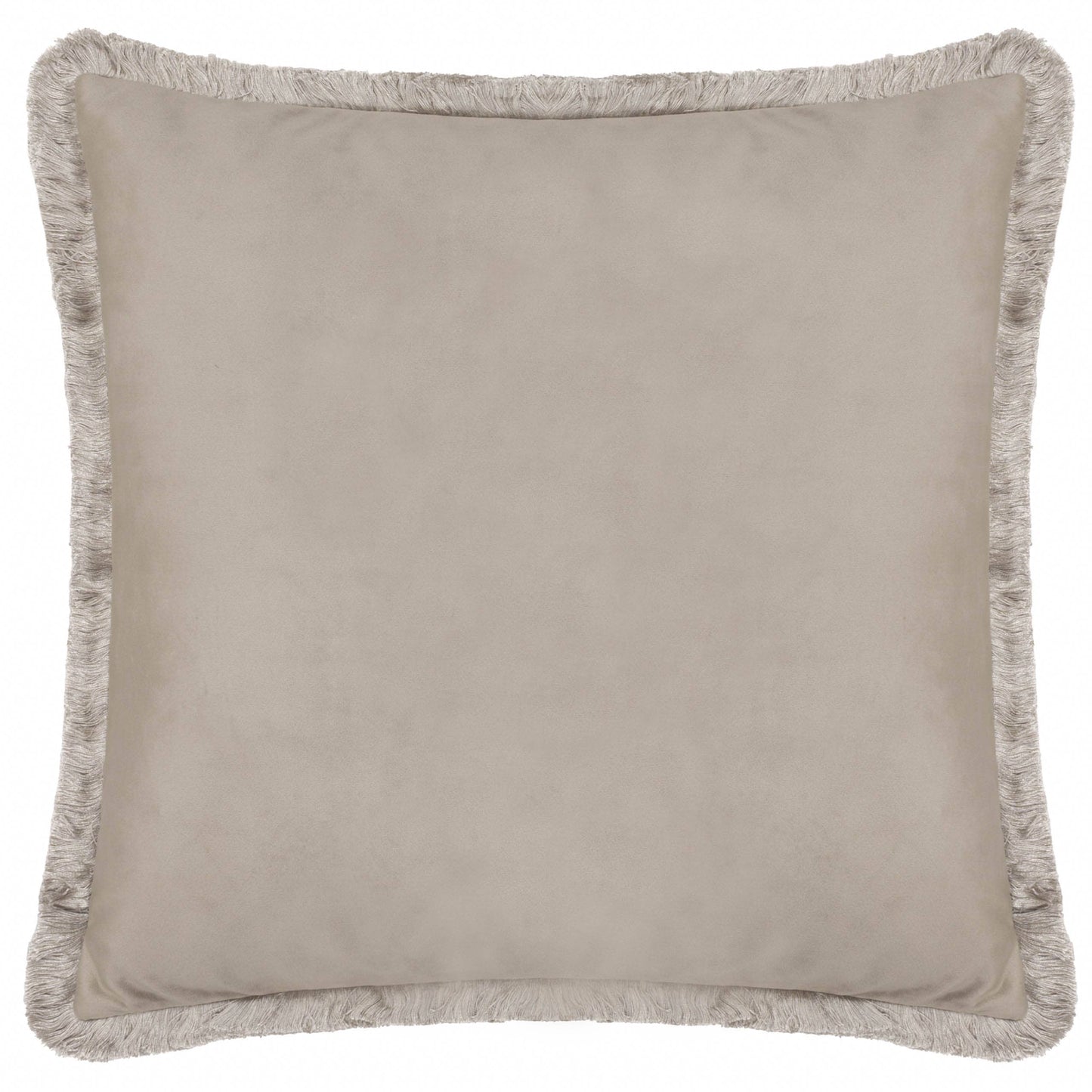 Strawberry Thief Embroidered Velvet Cushion Biscuit: Biscuit / Cover Only / 50 x 50