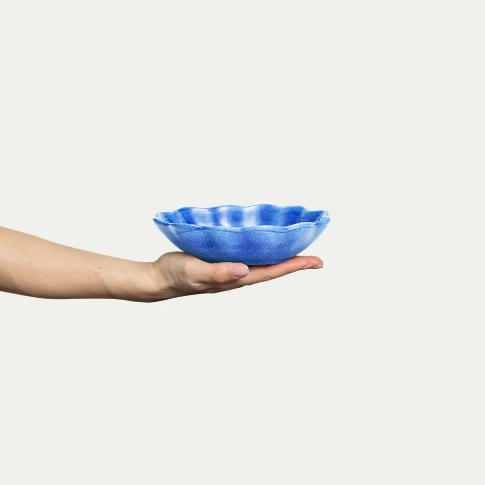 MATEUS Oyster Bowl 18x16cm/40cl, Light blue