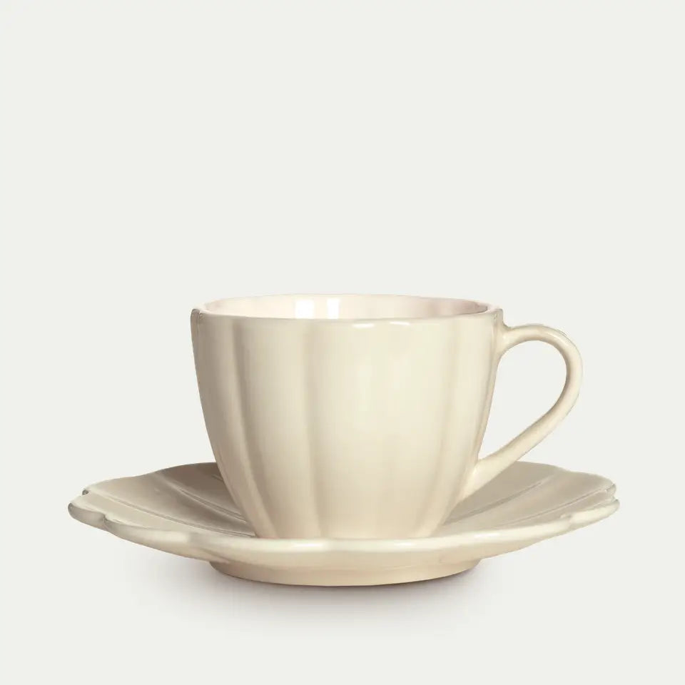 MATEUS Oyster Cup & Saucer 25cl Sand