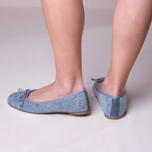 Gray ballerina sneakers for home
