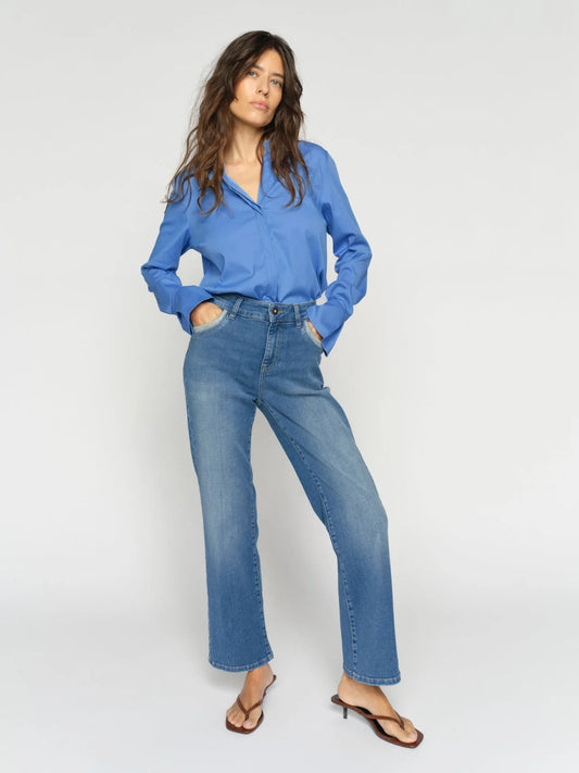 Mos Mosh Cecilia Perla Jeans, mid blue