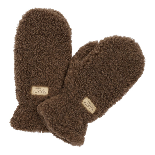 MARTA DU CHATEAU Teddy Mitten, brown