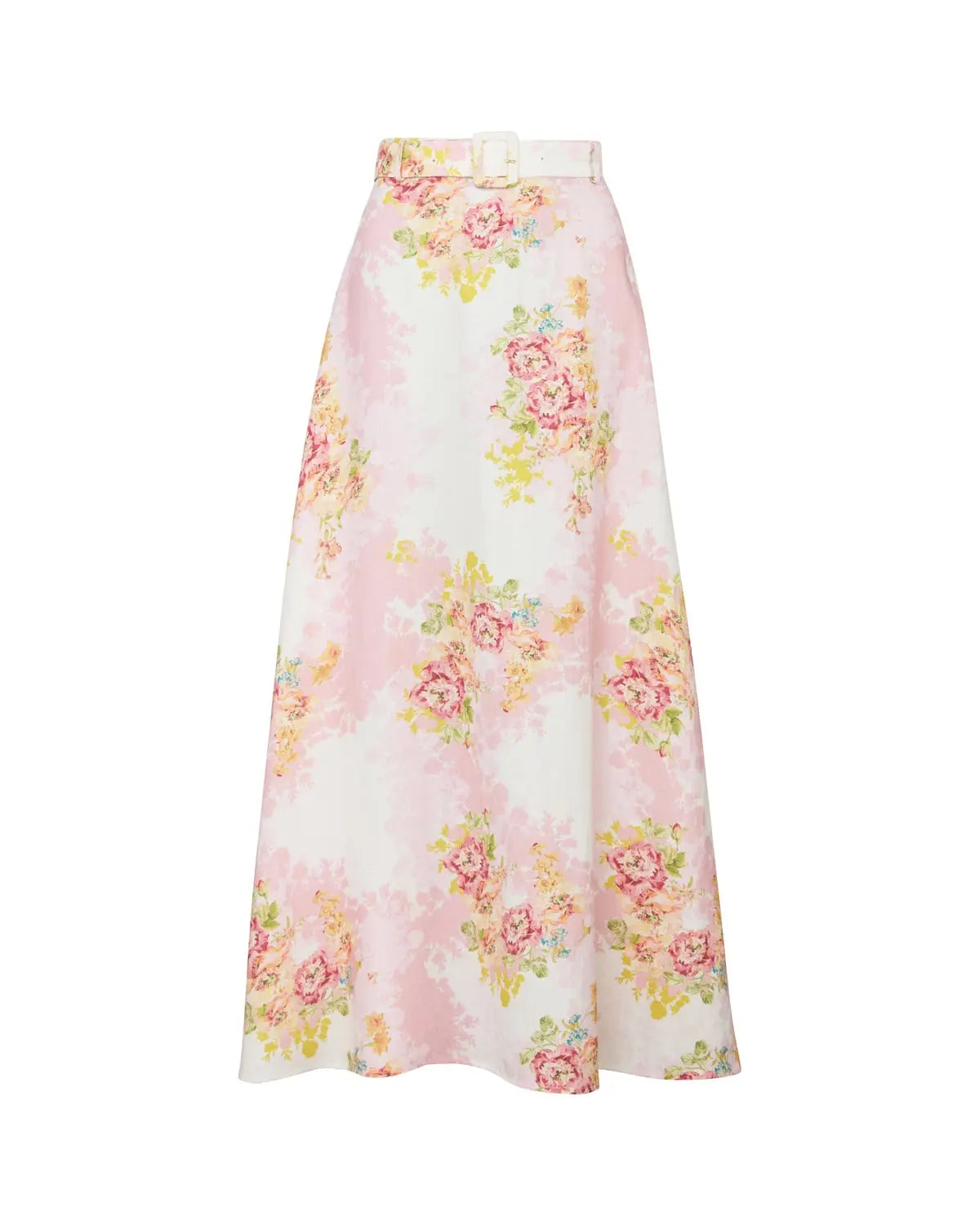 BY TIMO Linen Maxi Skirt Rose Amore
