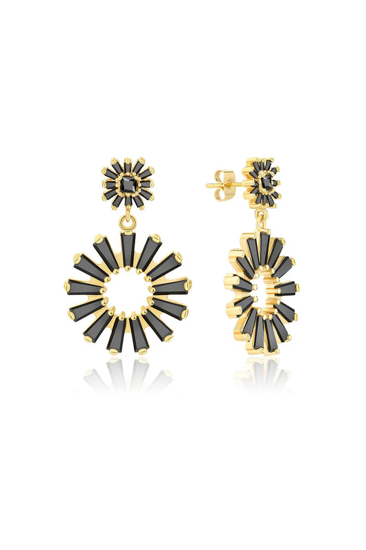 CAMILLA ØHRLING Millie Swarovski earrings, Black