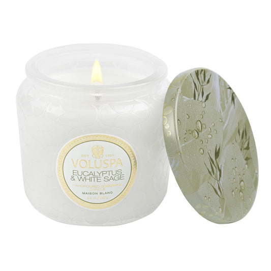 Petite Jar Candle, Eucalyptus & White sage