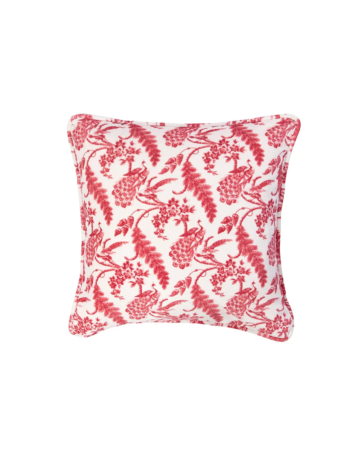 byTimo Linen Velvet Cushion Cover 50x50 Vintage Bird