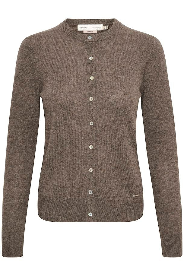 INWEAR Lukka Cardigan, Brown Melange