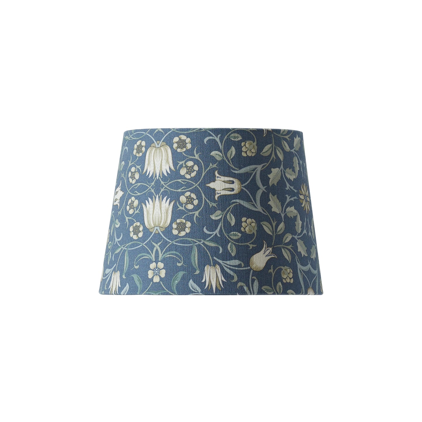 Lampeskjerm Qvist Classic Round, William Morris Holland Park, blå, 18 cm